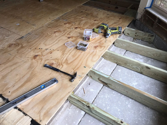 raising floor and leveling